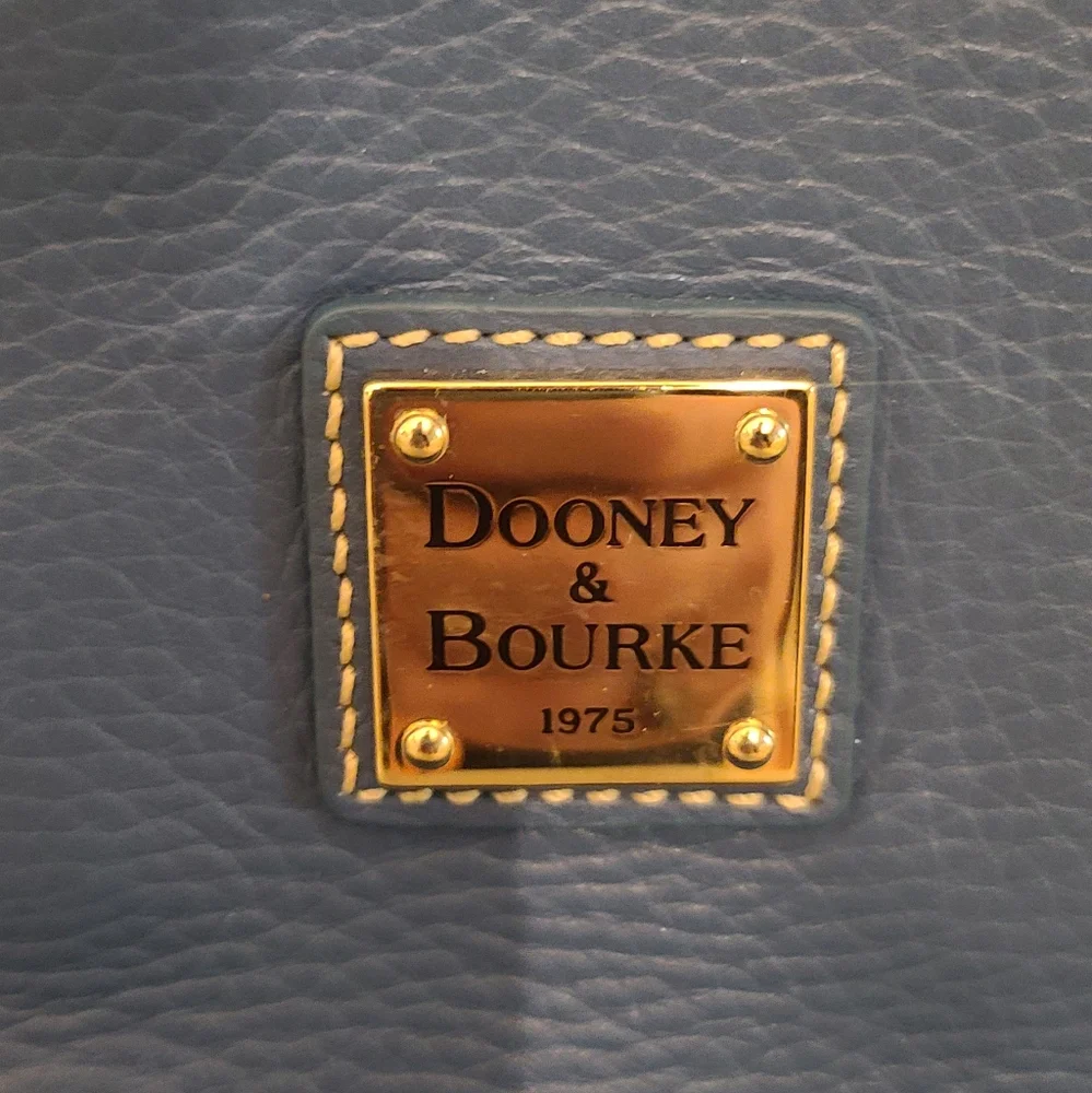 Dooney & Bourke Blue Leather Shoulder Bag - Picture 6 of 6